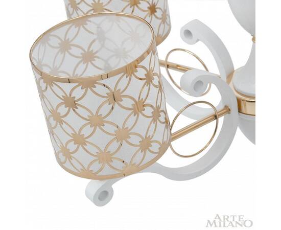 Подвесная люстра Arte Milano Florentia-3097 303097/8 Wh/Gd, изображение 5