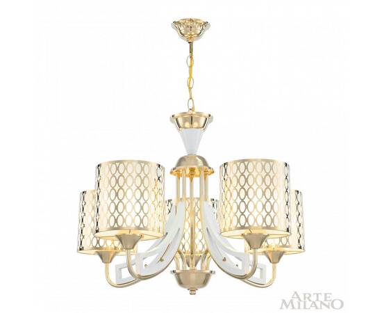 Подвесная люстра Arte Milano Florentia-3387 303387/5 Wh/Gd, изображение 2