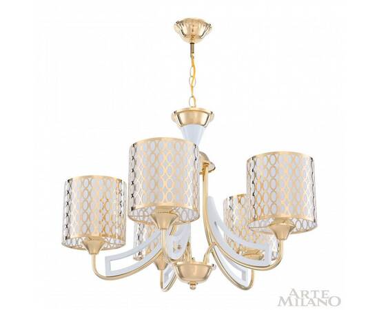Подвесная люстра Arte Milano Florentia-3387 303387/5 Wh/Gd, изображение 3