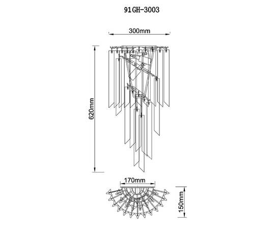 Настенный светильник Garda Decor 91GH-3003, изображение 3