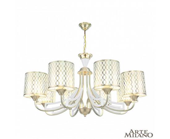 Подвесная люстра Arte Milano Florentia-3387 303387/8 Wh/Gd