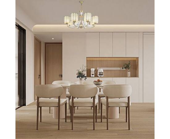 Подвесная люстра Arte Milano Florentia-3387 303387/8 Wh/Gd, изображение 2