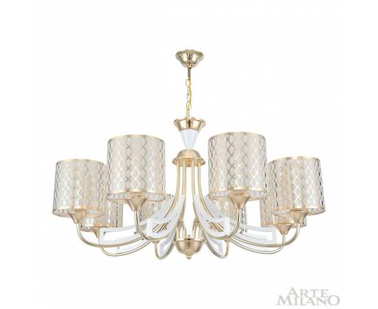 Подвесная люстра Arte Milano Florentia-3387 303387/8 Wh/Gd, изображение 3