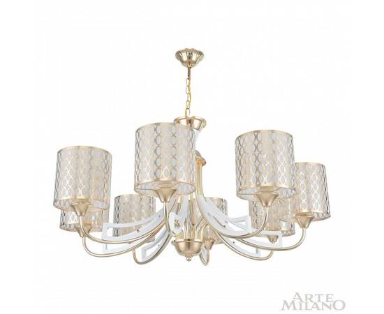 Подвесная люстра Arte Milano Florentia-3387 303387/8 Wh/Gd, изображение 4