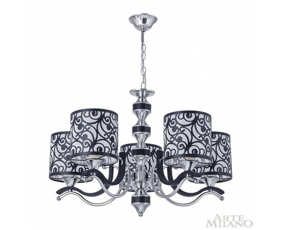 Подвесная люстра Arte Milano Florentia-4957 304957/5 Bk/Ni, изображение 3