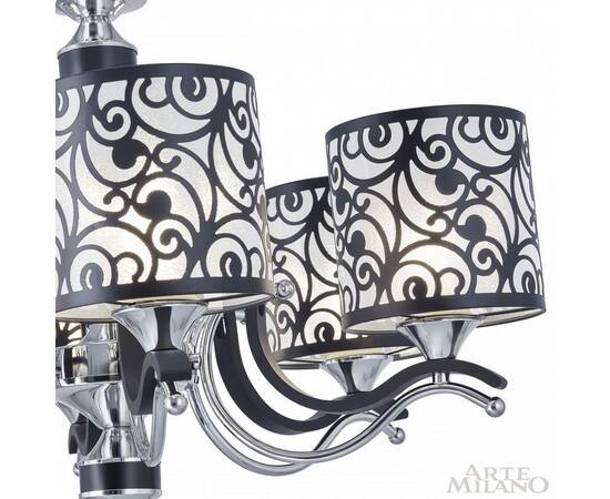 Подвесная люстра Arte Milano Florentia-4957 304957/5 Bk/Ni, изображение 7