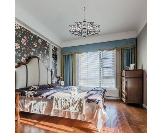 Подвесная люстра Arte Milano Florentia-4957 304957/6 Bk/Ni, изображение 2