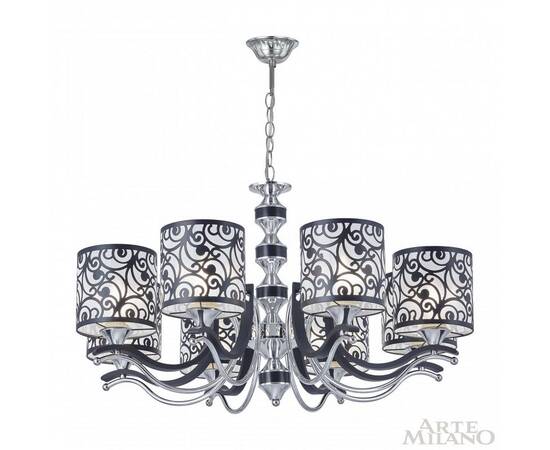 Подвесная люстра Arte Milano Florentia-4957 304957/8 Bk/Ni, изображение 3