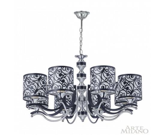 Подвесная люстра Arte Milano Florentia-4957 304957/8 Bk/Ni, изображение 4