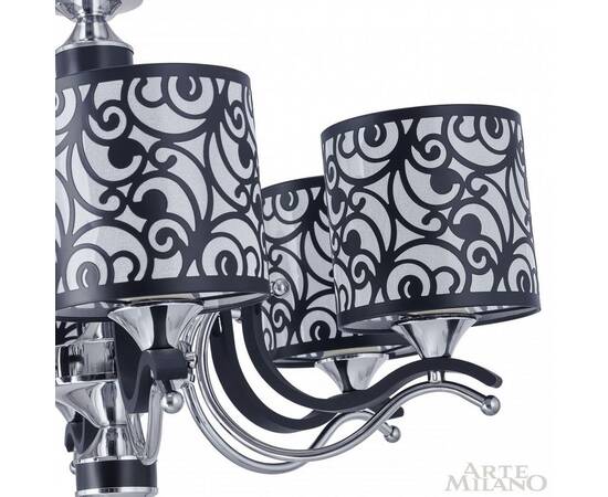 Подвесная люстра Arte Milano Florentia-4957 304957/8 Bk/Ni, изображение 6