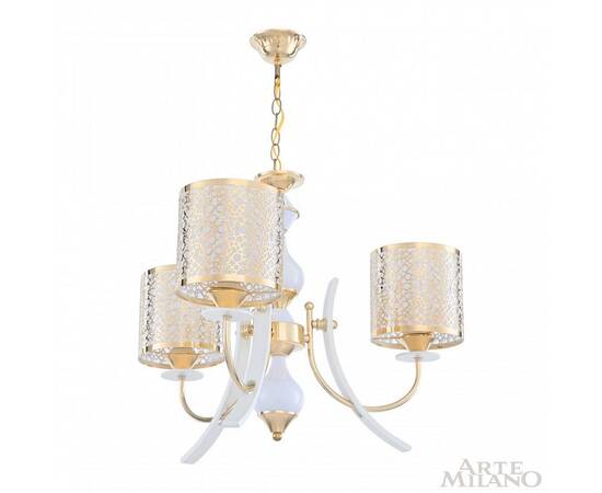 Подвесная люстра Arte Milano Florentia-6067 306067/3 Wh/Gd, изображение 3