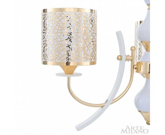 Подвесная люстра Arte Milano Florentia-6067 306067/3 Wh/Gd, изображение 4