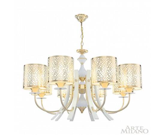 Подвесная люстра Arte Milano Florentia-6067 306067/8 Wh/Gd, изображение 2