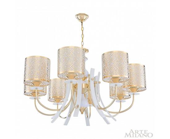 Подвесная люстра Arte Milano Florentia-6067 306067/8 Wh/Gd, изображение 3