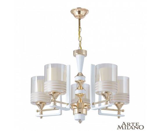 Подвесная люстра Arte Milano Florentia-6087 306087/5 Wh/Gd