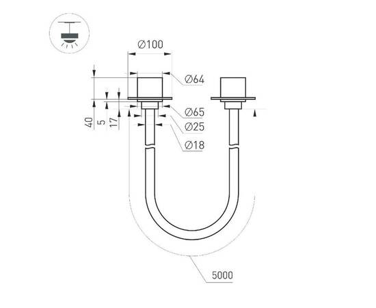 Подвесной светильник Arlight SP-TROPIC-BUILT-TRIMLESS-R18-L5000-58W Day4000 (BK, 360 deg, 230V) 0433, изображение 2