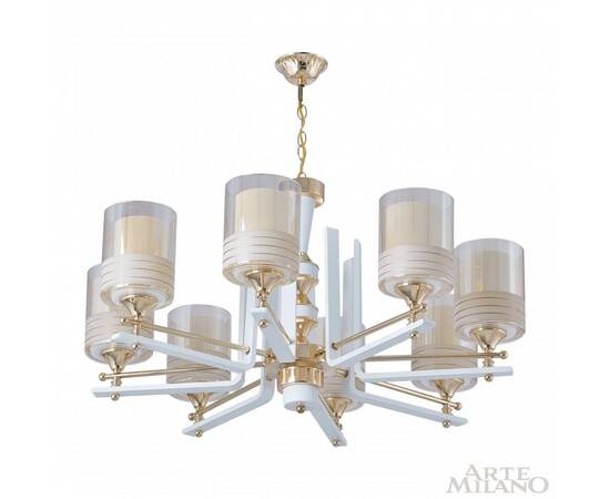 Подвесная люстра Arte Milano Florentia-6087 306087/8 Wh/Gd, изображение 4