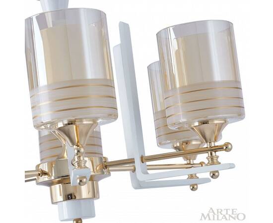 Подвесная люстра Arte Milano Florentia-6087 306087/8 Wh/Gd, изображение 6
