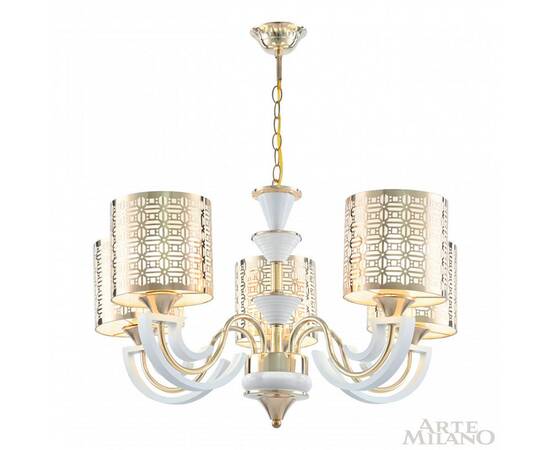 Подвесная люстра Arte Milano Florentia-8857 308857/5 Wh/Gd, изображение 3