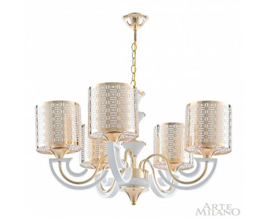 Подвесная люстра Arte Milano Florentia-8857 308857/5 Wh/Gd, изображение 4