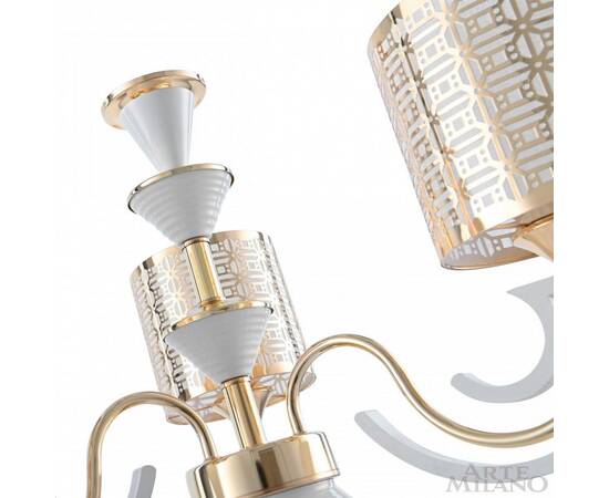 Подвесная люстра Arte Milano Florentia-8857 308857/5 Wh/Gd, изображение 6