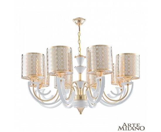 Подвесная люстра Arte Milano Florentia-8857 308857/8 Wh/Gd