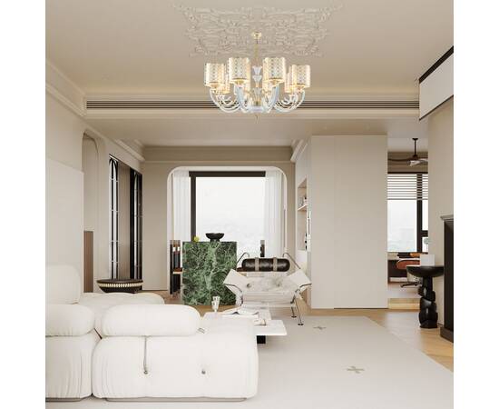 Подвесная люстра Arte Milano Florentia-8857 308857/8 Wh/Gd, изображение 2