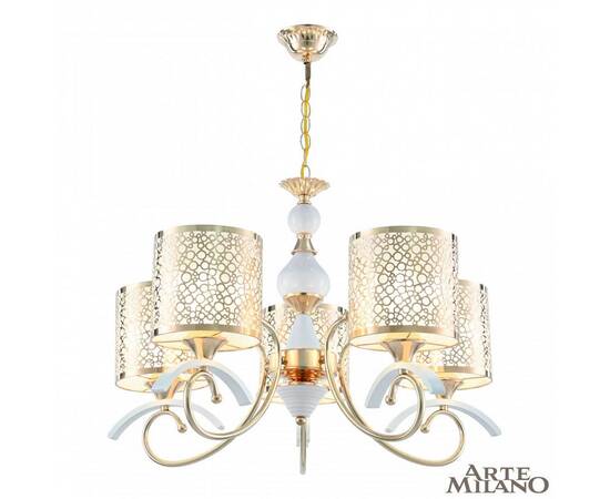 Подвесная люстра Arte Milano Florentia-9787 309787/5 Wh/Gd