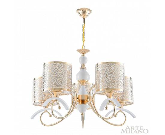 Подвесная люстра Arte Milano Florentia-9787 309787/5 Wh/Gd, изображение 3