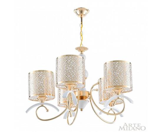 Подвесная люстра Arte Milano Florentia-9787 309787/5 Wh/Gd, изображение 5