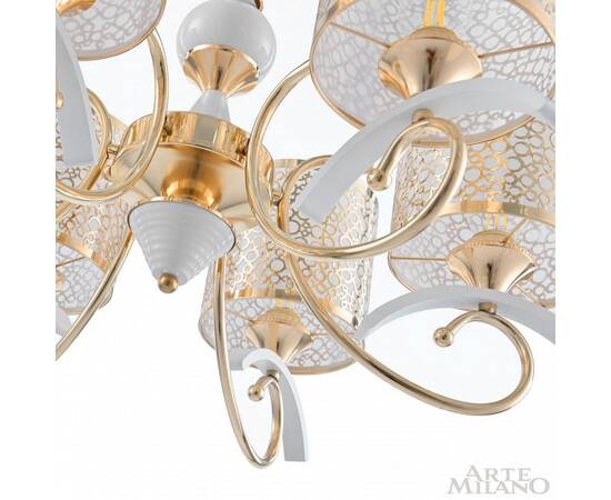 Подвесная люстра Arte Milano Florentia-9787 309787/6 Wh/Gd, изображение 10