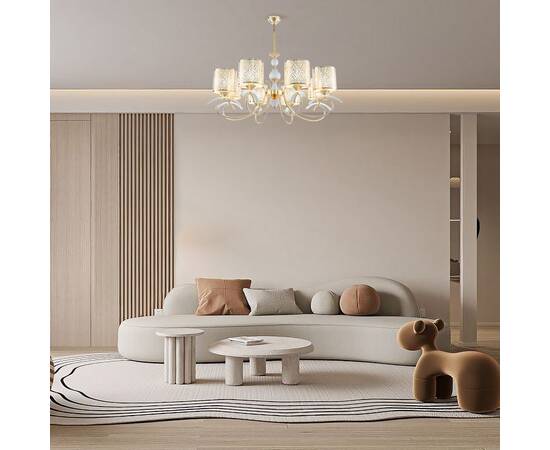 Подвесная люстра Arte Milano Florentia-9787 309787/8 Wh/Gd, изображение 2