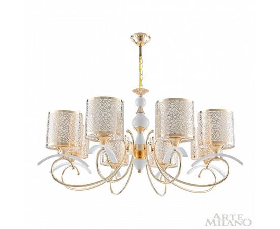 Подвесная люстра Arte Milano Florentia-9787 309787/8 Wh/Gd, изображение 3