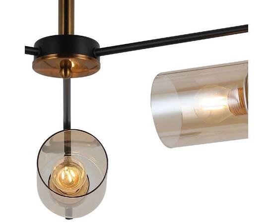 Люстра на штанге Illumico IL8248-3COU-79 BK GD, изображение 2