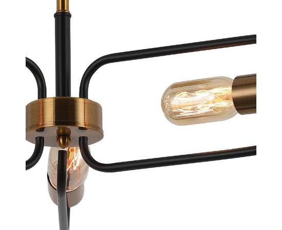 Люстра на штанге Illumico IL8253-3COU-79 BK GD, изображение 2