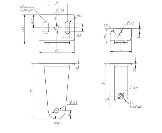 Набор скоб для накладного монтажа светильников Эра SPP-AC-403/404 Б0051847, изображение 7