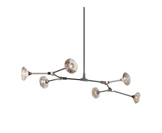 Люстра на штанге DeLight Collection Salasco KR0776P-6 nickel