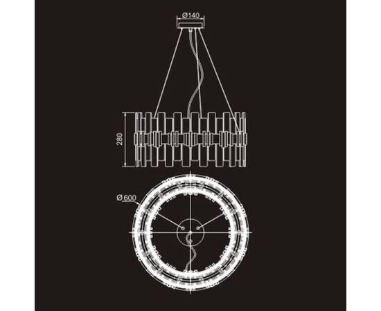 Подвесная люстра DeLight Collection P68073-14 gold, изображение 4