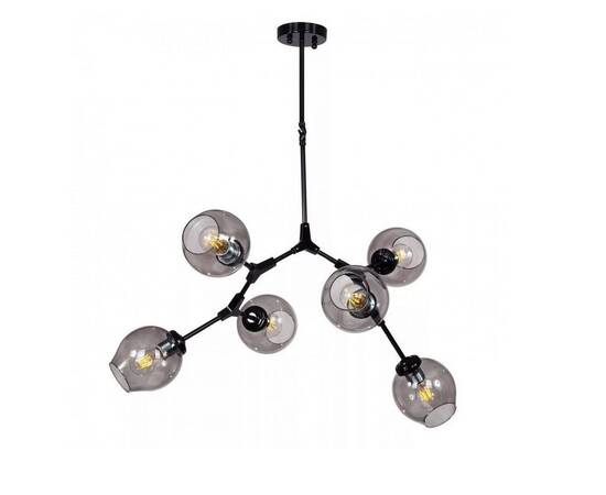 Люстра на штанге DeLight Collection Bubble 7058/6 black/smoky