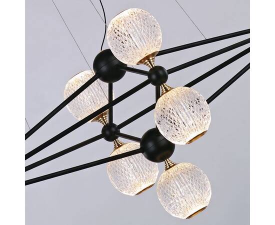 Подвесная люстра DeLight Collection Elliot Diamante MD20022005-9B black/chrome, изображение 2