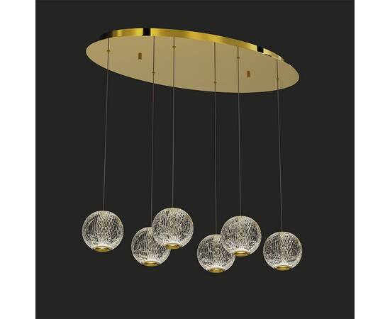 Подвесная люстра DeLight Collection Elliot Diamante MD20001012-6A gold