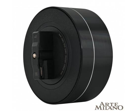 Трековая розетка Arte Milano Am-track-sockets 380011TS/USBx2 Black, изображение 2