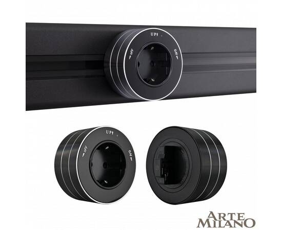Трековая розетка Arte Milano Am-track-sockets 380011TS/ES Black