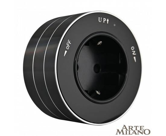 Трековая розетка Arte Milano Am-track-sockets 380011TS/ES Black, изображение 4