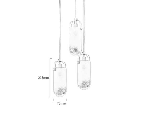 Подвесной светильник DeLight Collection Sorno MT9056-3H brass, изображение 5