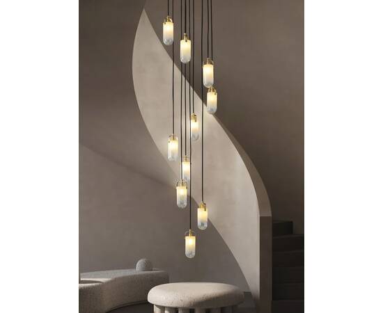 Каскадная люстра DeLight Collection Sorno MT9056-10H brass, изображение 3