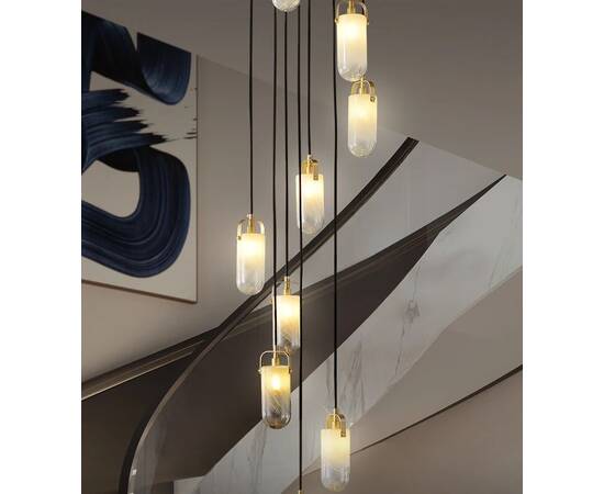 Каскадная люстра DeLight Collection Sorno MT9056-10H brass, изображение 4