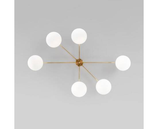 Потолочная люстра Eurosvet Opaline 70220/6 латунь Smart a065766, изображение 4
