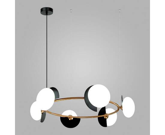 Подвесная люстра Eurosvet Moity 70150/6 черный/латунь Smart a064823