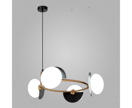 Подвесная люстра Eurosvet Moity 70150/4 черный/латунь Smart a064822